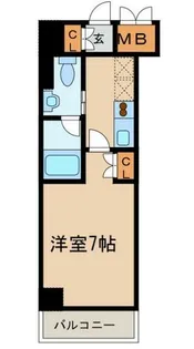 フローライト徳川【4階】の間取り