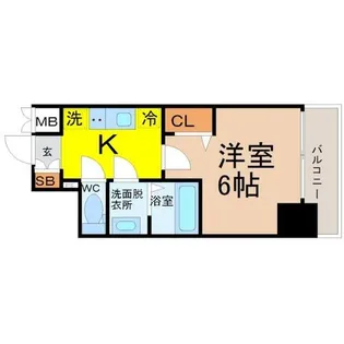 ディアレイシャス浅間町ステーションフロント【7階】の間取り