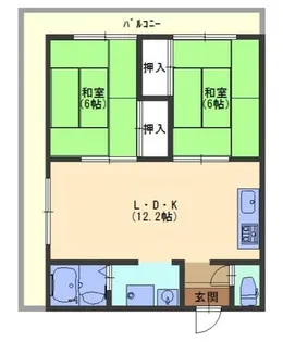 コーポラス新橋【3階】の間取り