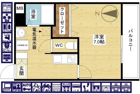 IF柴島【1階】の間取り