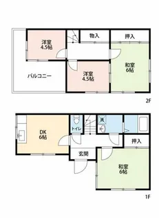 愛知県岡崎市栄町1丁目【一戸建】の間取り