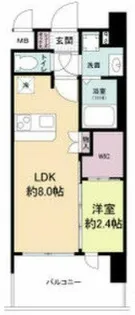 セレニテ阿波座ミラク【10階】の間取り