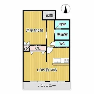 メゾンマツバ【3階】の間取り