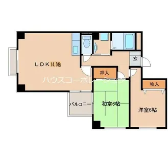 兵庫県尼崎市久々知2丁目【マンション】の間取り