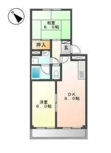 The garden of love レジデンス愛の園【1階】の間取り