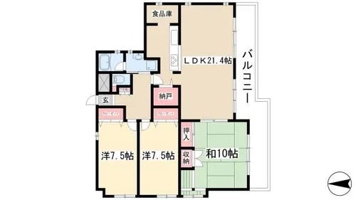 ミオパエーゼ八事【2階】の間取り