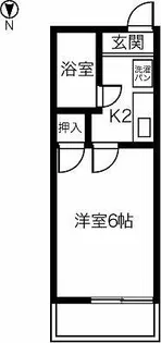 ラフォーレSOUTH【203号室】の間取り