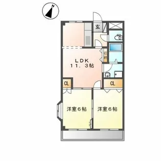 メゾン アコード【2階】の間取り