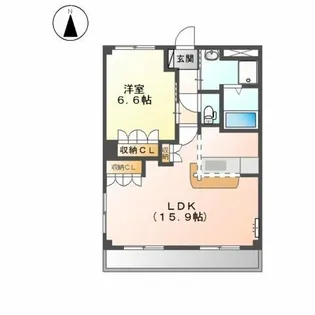 アメニティハイム・K【1階】の間取り
