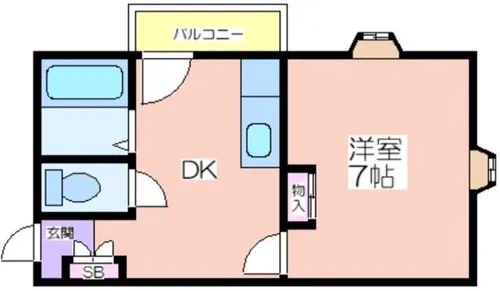 メビウス帝塚山西レジデンス【2階】の間取り