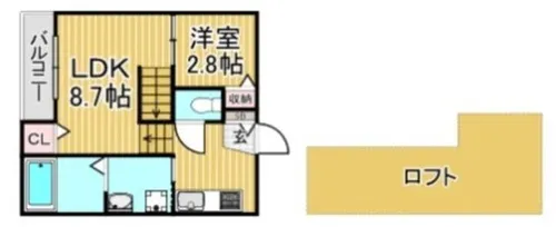 福岡県福岡市南区折立町【アパート】の間取り