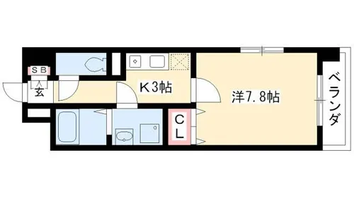HF今池南レジデンスEAST【6階】の間取り