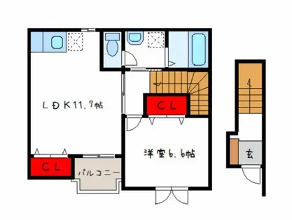 ブラッセル【2階】の間取り