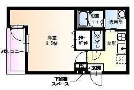 フジパレス堺大浜南町【103号室】の間取り