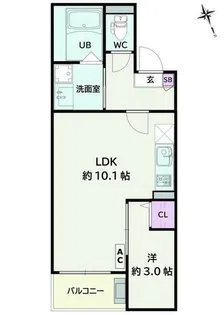 Jack nagaraⅡ【1階】の間取り
