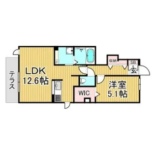福岡県大野城市山田3丁目【アパート】の間取り