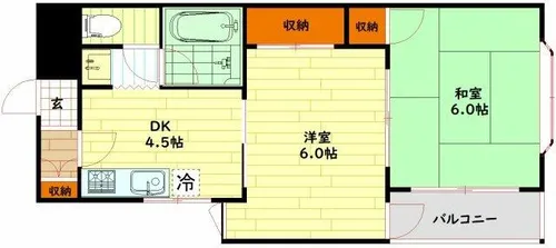 大阪府大阪市都島区高倉町2丁目【マンション】の間取り