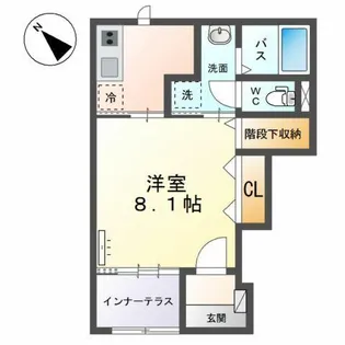 トレアニシア【1階】の間取り