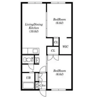澄川エレガンスハイツ【3階】の間取り
