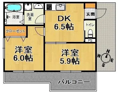 プラーフ8【301号室】の間取り