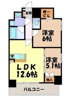 RAFFLE OZONEⅡ-South Garden-【10階】の間取り