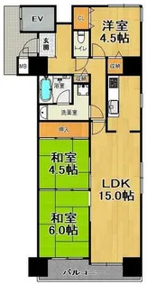 グランドプラザ神戸PARTⅡ【6階】の間取り