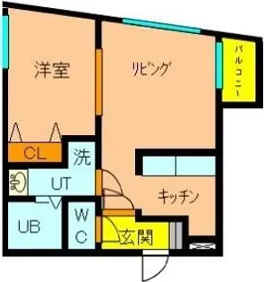 アムール中島公園【1階】の間取り