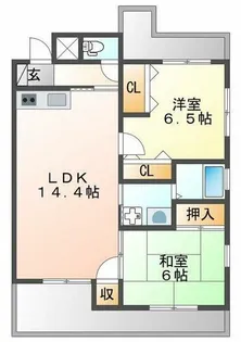 オークヒルズ武庫之荘【4階】の間取り