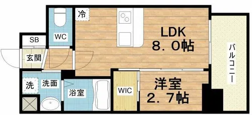 セレニテ天満橋アリア【11階】の間取り