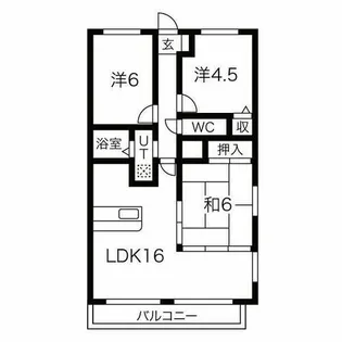 グランドヒルズ小碓1番館【3階】の間取り