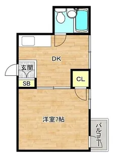 カーザ寿【5階】の間取り