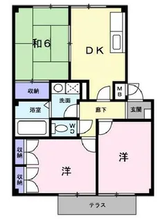 フェリス【1階】の間取り