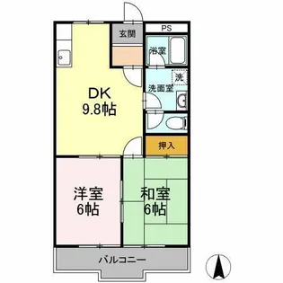 ニューリタンス【302号室】の間取り