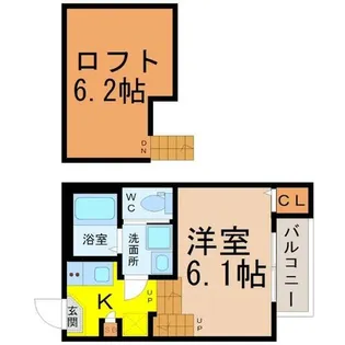 ハーモニーテラス鳴海駅前【1階】の間取り