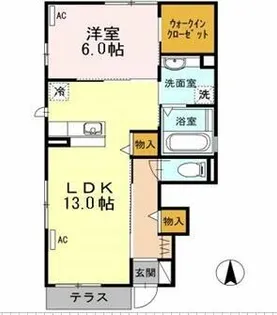 ヴィクトワールIV【1階】の間取り