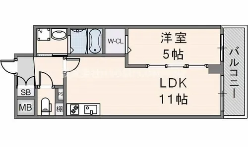 VITA荒本【202号室】の間取り