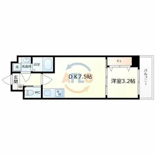 Nu武庫川駅前【9階】の間取り