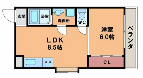 メゾン南桃園【3階】の間取り