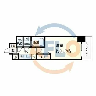 Luxe新大阪SOUTH【1階】の間取り