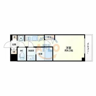 プレサンス東三国駅前グランクラス【8階】の間取り