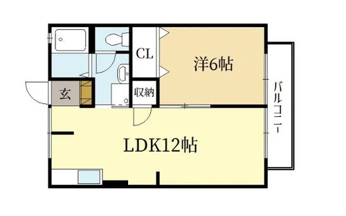 セジュール伊勢田【2階】の間取り