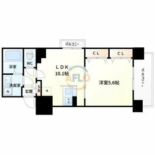 ノルデンハイム江坂Ⅱ【12階】の間取り