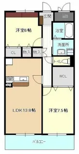 アニマート【2階】の間取り
