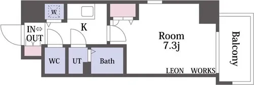 クレストタップ京橋【4階】の間取り
