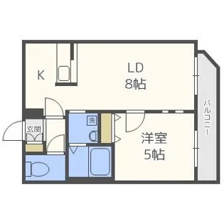 リラブランシェ琴似【3階】の間取り