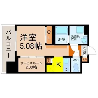 エステシア上前津【7階】の間取り