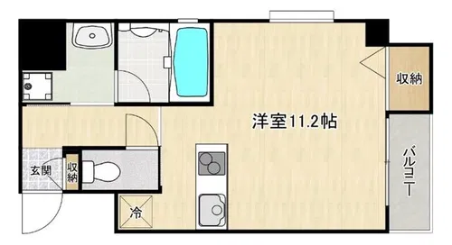 リジェール都島【5階】の間取り