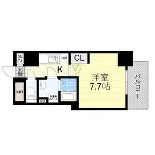 エグゼ堺筋本町【11階】の間取り