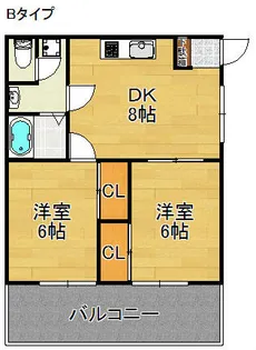 ドエル1番館【1階】の間取り