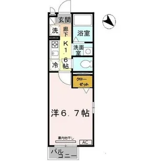 兵庫県神戸市長田区松野通2丁目【アパート】の間取り